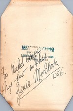 Genia Melikova Opera Ballet Dancer DATED 1956- AUTOGRAPH Hand signed 5x7 PHOTO picture