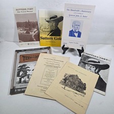 Sutter’s Fort & General John A. Sutter Ephemera Lot 1939 Program Magazine Lititz picture