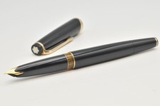 Montblanc Meisterstuck No.14 Fine (F) Nib 18C Fountain Pen Black Vintage K1044 picture