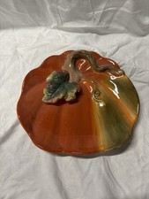 Cheryl & Co Ceramic Pumpkin Plate picture