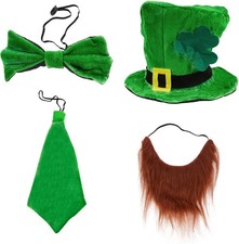 Playful St. Patrick's Day Leprechaun Costume Accessories - 4 Pcs for Adults picture