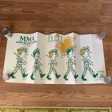 Rare 1980s Marine Military Academy Harlingen Texas Car Sun Shade Never Used picture