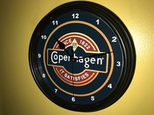 Copenhagen Snuff Chewing Tobacco Store Shop Man Cave Advertising Clock Sign picture
