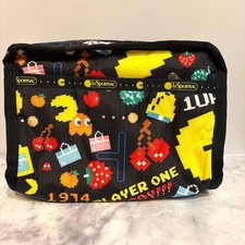 [Extremely Rare/Limited Edition] LeSportsac x Pac-Man Collaboration Pouch - Blac picture