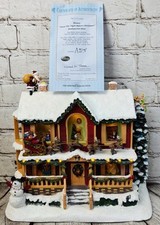 Bradford Disney Xmas House Twas Night Before Christmas 11.5” H With COA *READ* picture