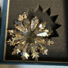 Crystal Snowflake Christmas Ornament New In Box. picture