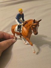 BreyerFest 2018 Stablemate Handsdown Jockey & Horse Miniature picture
