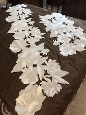 2 Piece Set White Dresser Scarves/Table Runners, Open Work, Floral Design picture
