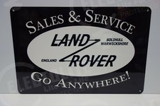 LAND ROVER SALES & SERVICE DEALERSHIP SIGN. GO ANYWHERE. 14.75