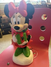 Minnie Mouse Mini Tabletop Blowmold Christmas Holiday Decor picture