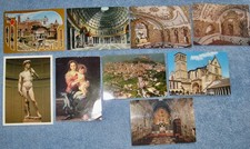 Vintage Lot of 9 ITALY Rome; Assisi; Firenze; UNUSED Postcards 1970's Not Posted picture