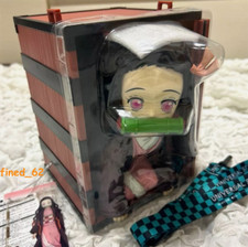 22cm Demon Slayer Kamado Nezuko PVC Figure Popcorn Bucket Decoration Model Toy picture