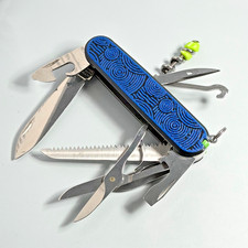 Victorinox Huntsman Custom Blue Circle Pattern | RedEdge Signature Collection picture