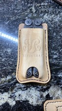 Leatherman wave sheath. Full grain leather. Tan picture
