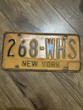Vtg 1970s 1980s New York License Plate picture