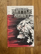 Invincible Universe Battle Beast #1 1:2000 Signed & Sketch Art By Ryan Ottley picture