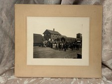 Pair Antique 1900s C & NW Ry Locomotive #204 Philip, Haaken Cty SD Depot Photos picture