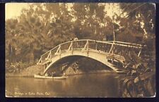 VTG Postcard Antique 1913, Bridge in Echo Park, Los Angeles, California CA picture