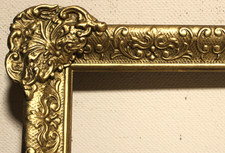 ANTIQUE FITS 8 X 10 FRENCH BAROQUE GOLD GILT PICTURE FRAME WOOD VICTORIAN ORNATE picture