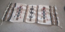 Vintage Native Yei Navajo American Handwoven Rug 41