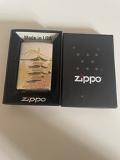 Kyoto Temple Five-storied Pagoda Mt. Fuji Japan Electroformed Zippo lighter picture