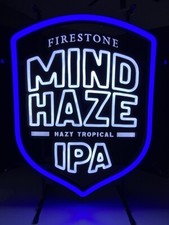 ๐ฅ Firestone Walker Mind Haze Blue Led Sign Beer Bar Opti Neon Full Range Dimmer picture