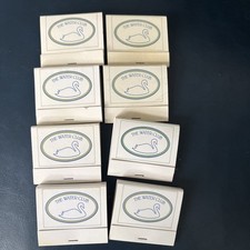 8 Vintage Matchbook New York City Water Club Swan Bird East River 30th Street picture