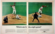 1971 GTE Sylvania Metalarc Lighting Baseball Ad Riverfront Stadium Reds picture