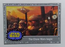 2015 Topps Star Wars Journey To The Force Awakens Silver #10 The Clone Wars... picture