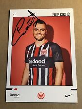 Filip Kostic, Serbia 🇷🇸 Eintracht Frankfurt 2019/20 hand signed picture