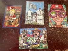 PROMO CARDS: CARDTOONS (1995) MLB PARODY SET: Different P1 P2 P3 Plus Campbell picture