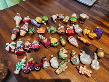 QVC OLD WORLD CHRISTMAS ORNAMENTS BAG OF 40 picture