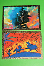 1994 SKYBOX THE LION KING SERIES 2 FOIL GOLD BORDER 2 CARD INSERT SET FB1 & FB2 picture