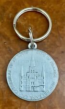 New Orleans St. Louis Cathedral Souvenir (pewter?) Coin Medallion Keychain picture