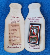 Vtg 1950’s Waynes Dairy Advertising Sewing Kit Milk Bottle Delivery Bakersfield picture