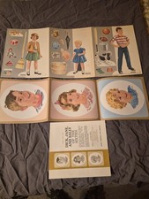 1963 Dick Jane & Sally Cutouts Book w Poster Vintage NOS - cool piece picture