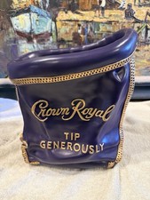 💜Rare Crown Royal Plaster Tip Jar  11