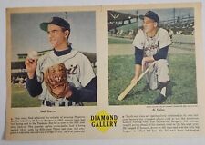 Diamond Gallery Ned Garver & Al Kaline Vintage Sunday News Print picture