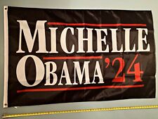 MICHELLE OBAMA FLAG  USA SELLER* Barack Obama 2024 Biden USA Sign 3x5' picture