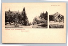 Vintage Gruss vom Hermannstein Germany Scenic Postcard Early 1900s picture