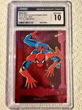 Spider-Man - 2024 Skybox Marvel Metal Universe Avengers #114 Pink /75 picture
