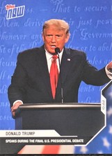 2020 Topps NOW Donald Trump #9 Presidential Debate Nashville Belmont University picture