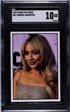 2025 Panini Pop Stars SABRINA CARPENTER #81 SGC 10 Pop 1 highest picture