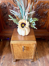 Antique Oak Cabinet Coal Purdonium made in England by Rexware picture