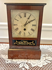 Antique E.N. Welch Cottage Mahogany Shelf Clock picture