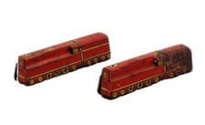 1930s Vintage Cracker Jack Tin Toy Prize Train Locomotive Engine Collector Toy picture