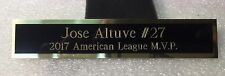 Jose Altuve 2017 American League MVP Nameplate Blackbrass Picture Framing picture