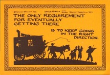 Vintage Postcard KEEP GOING ... Brilliant Thoughts 3877 A. Brilliant 1985 Signed picture