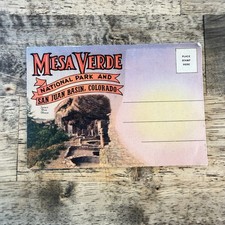Mesa Verde National Park 1940s Postcard Souvenir View Folder picture