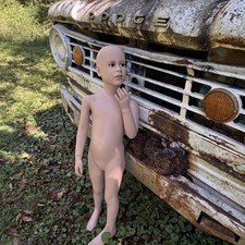 Vintage Wolf & Vine Child Mannequin Moving Glass Eyes 1970s Store Display picture